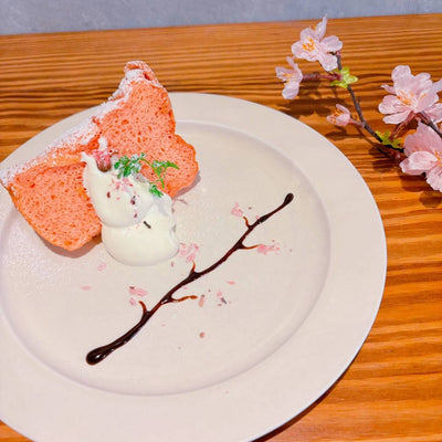 spring limited menu 《桜のシフォンケーキ》
